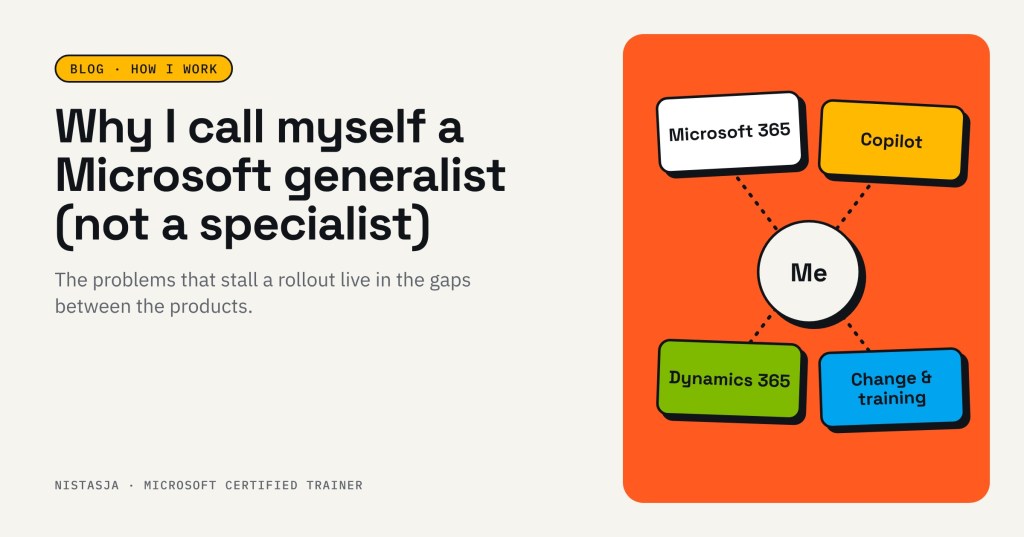 Why I call myself a Microsoft generalist cover image